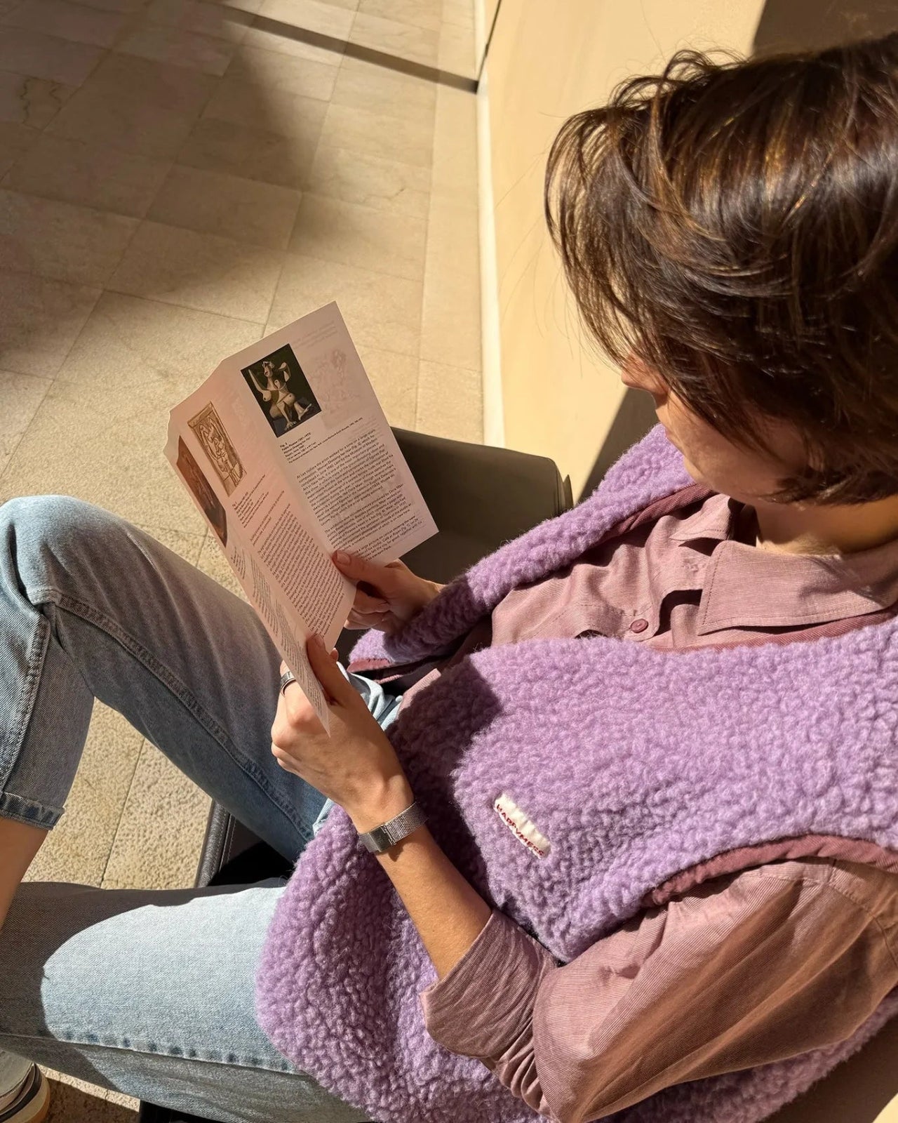 Happymess - Merino Weste • Lilac Cloud - Weste - ROSA ECK