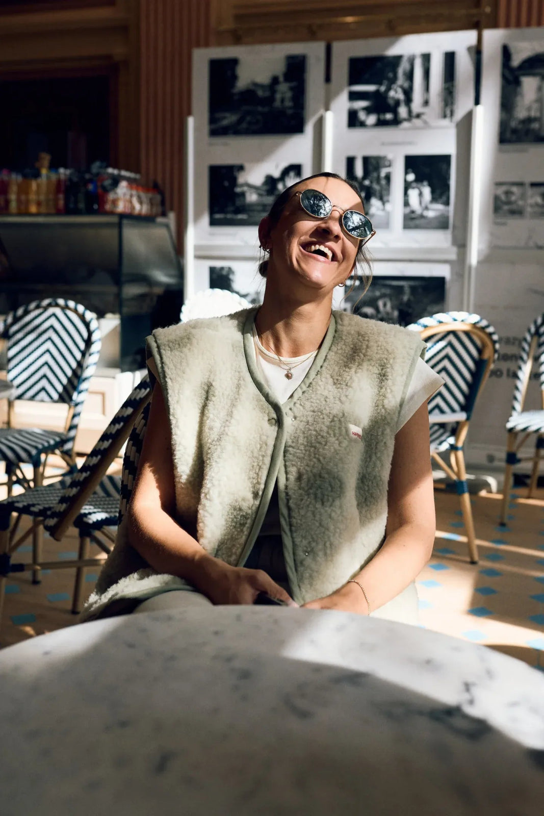 Happymess - Merino Weste • Polka Dots - Weste - ROSA ECK