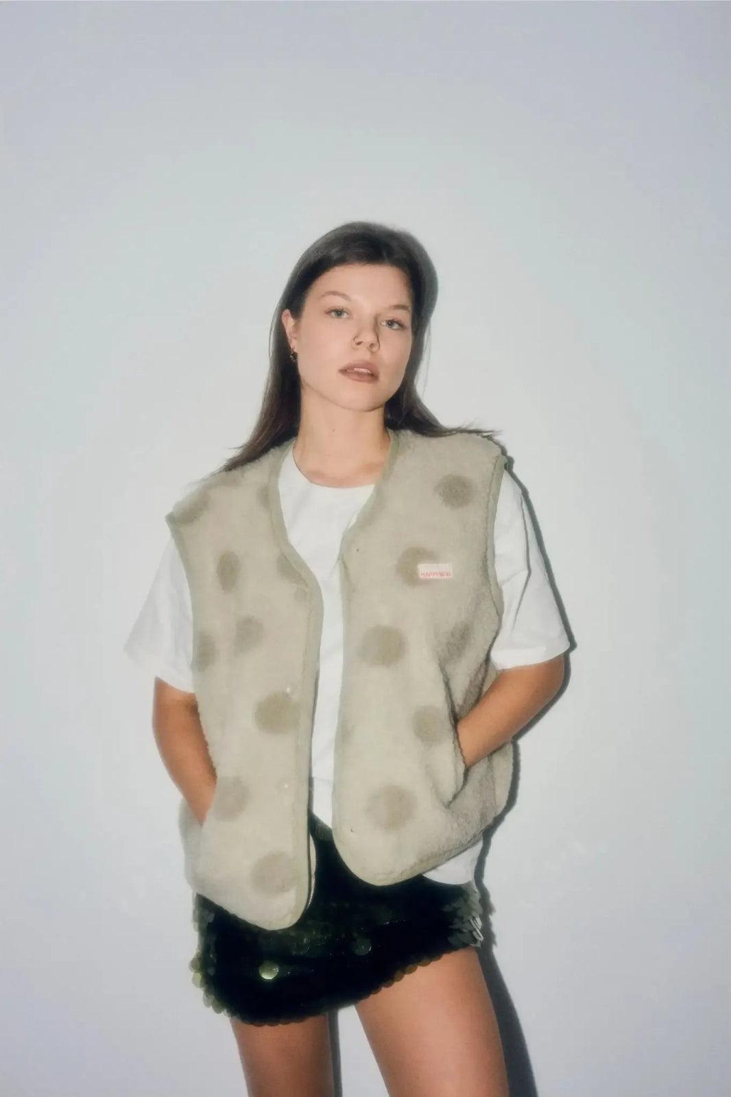 Happymess - Merino Weste • Polka Dots - Weste - ROSA ECK