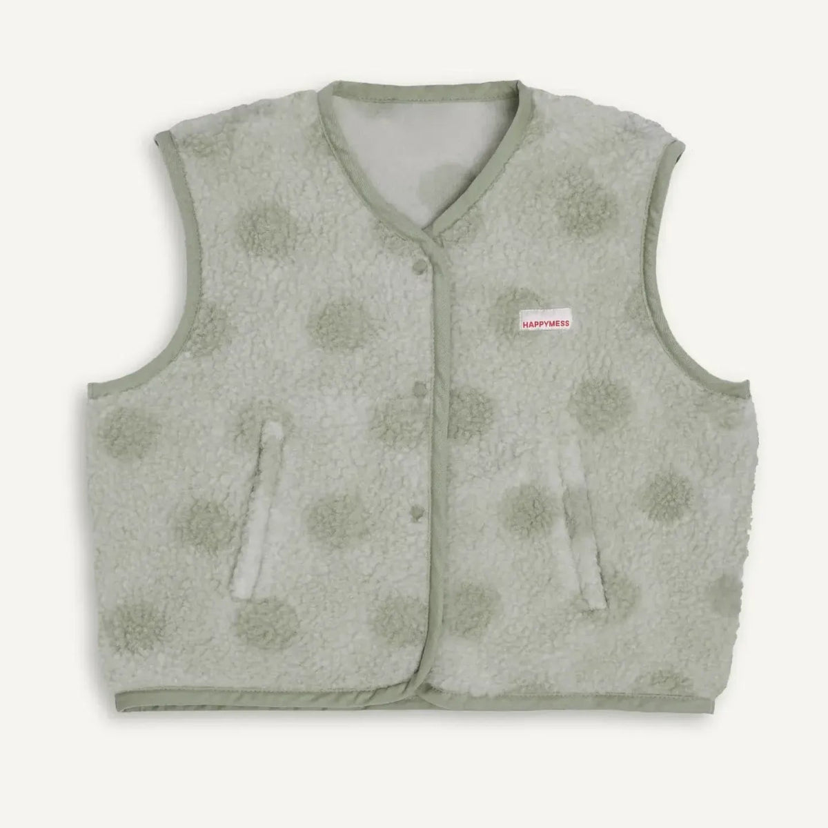 Happymess - Merino Weste • Polka Dots - Weste - ROSA ECK