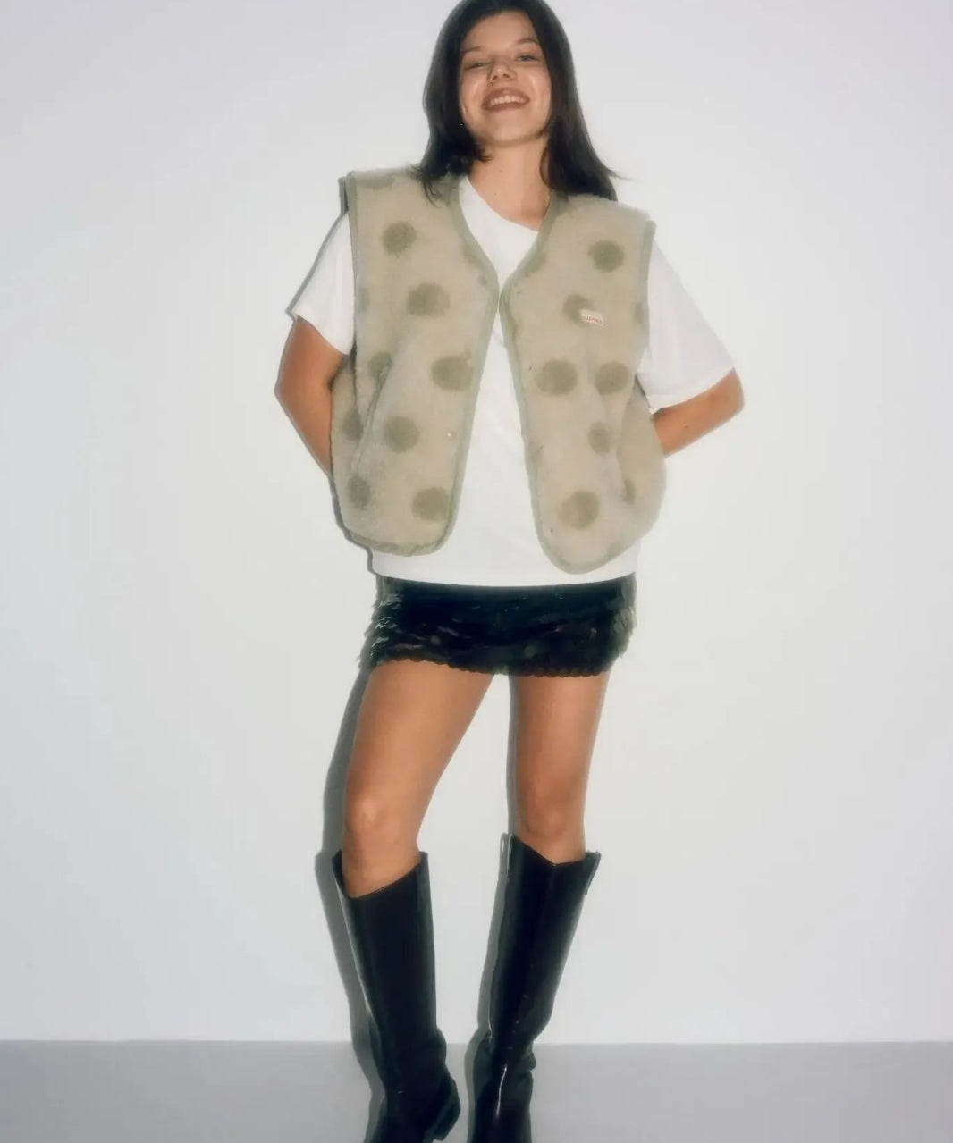 Happymess - Merino Weste • Polka Dots - Weste - ROSA ECK