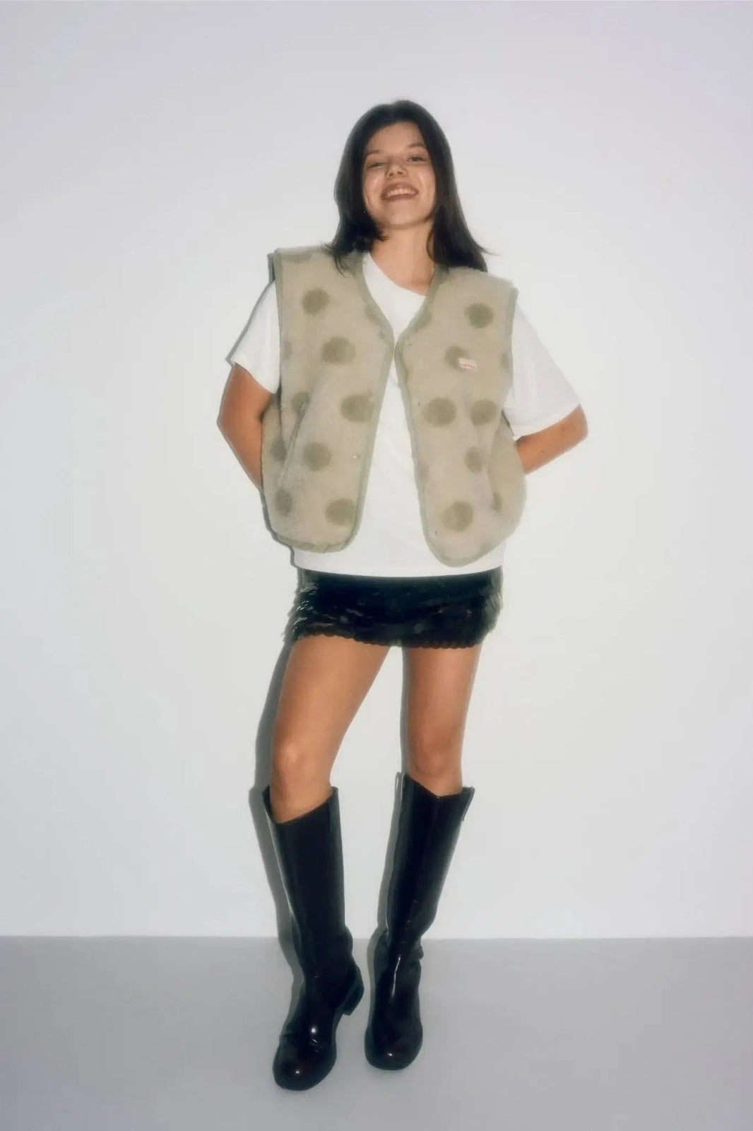 Happymess - Merino Weste • Polka Dots - Weste - ROSA ECK