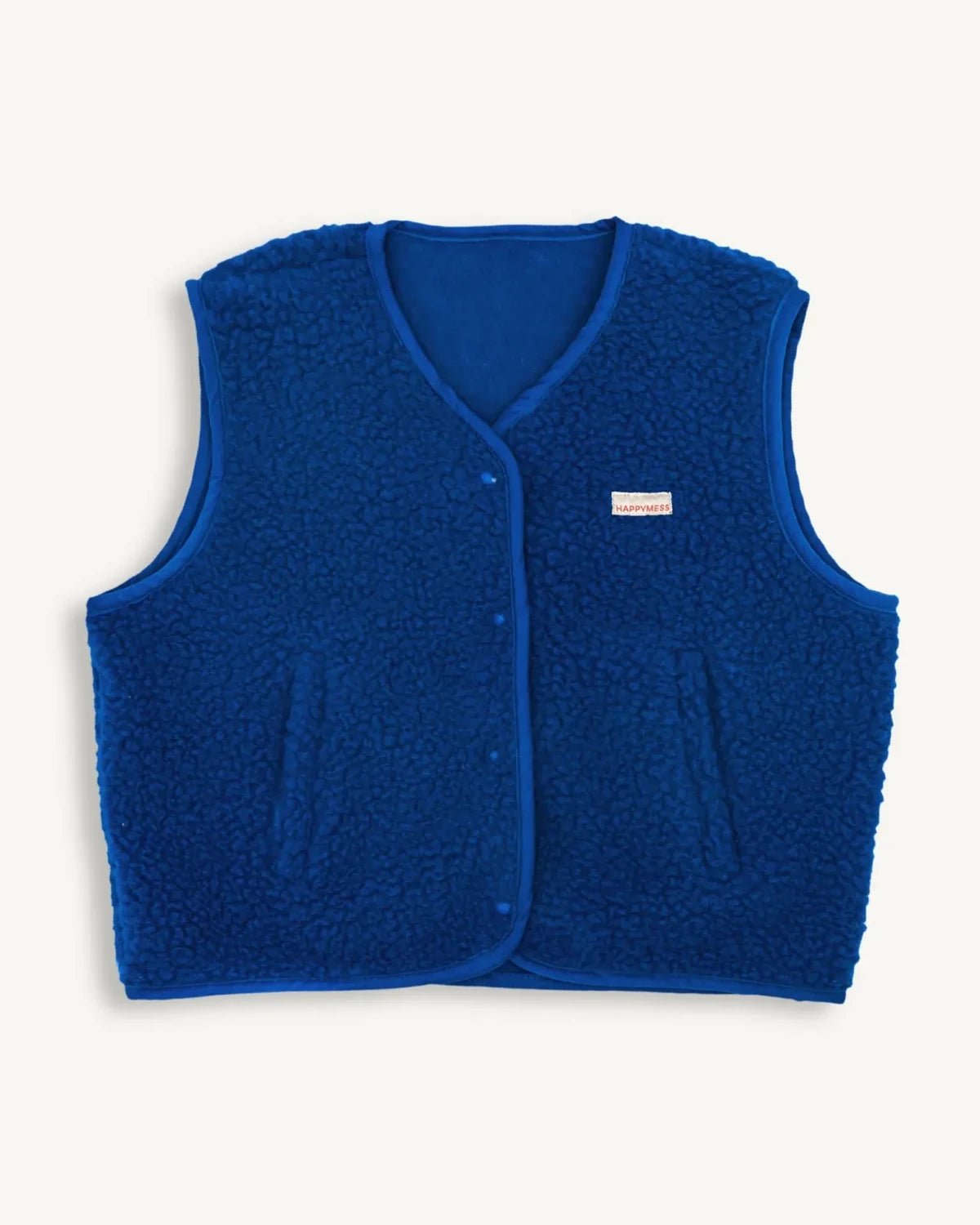 Happymess - Merino Wollweste • Cobalt - Weste - ROSA ECK