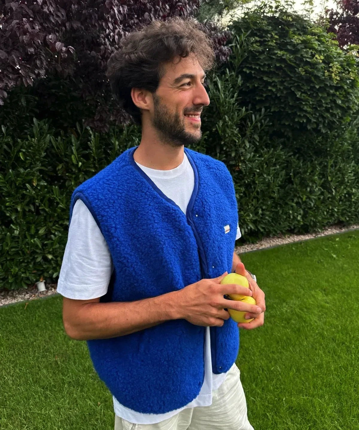Happymess - Merino Wollweste • Cobalt - Weste - ROSA ECK