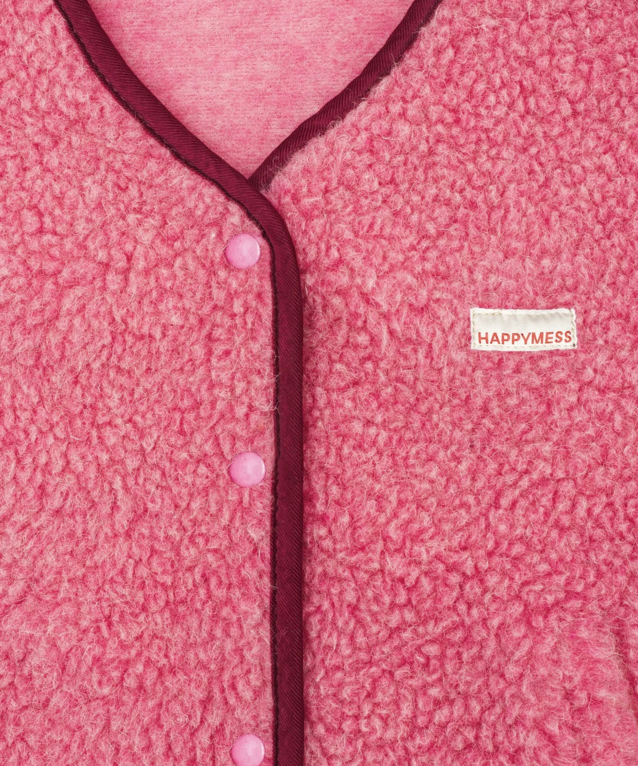 Happymess - Merino Wollweste • Dusty Pink - Weste - ROSA ECK