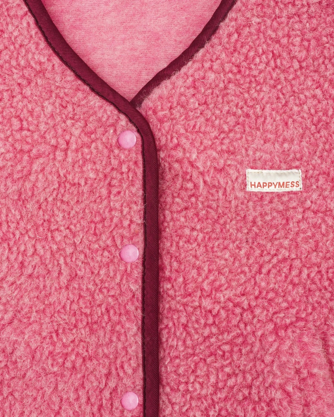 Happymess - Merino Wollweste • Dusty Pink - Weste - ROSA ECK