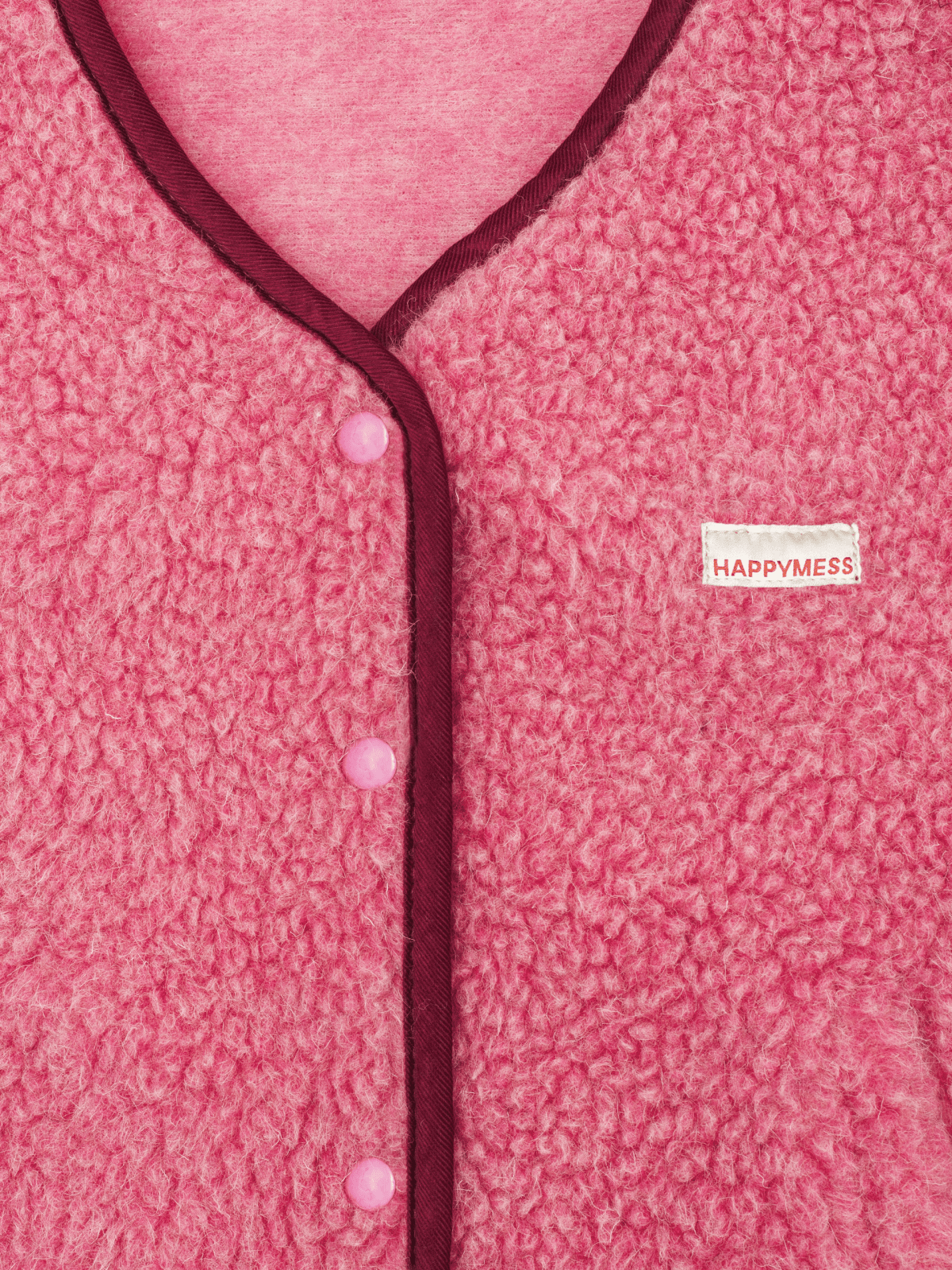 Happymess Merino Weste Dusty Pink