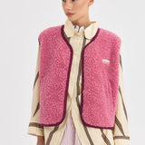 Happymess Merino Weste Dusty Pink