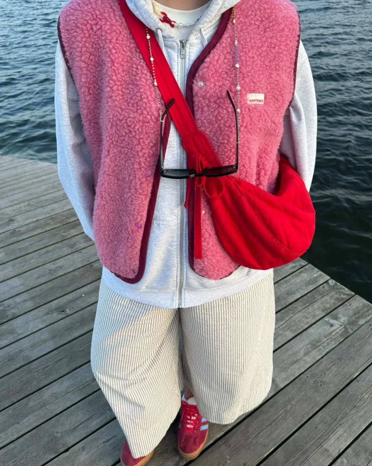 Happymess - Merino Wollweste • Dusty Pink - Weste - ROSA ECK