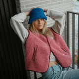 Happymess - Merino Wollweste • Dusty Pink - Weste - ROSA ECK