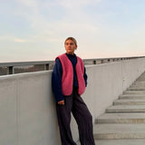 Happymess - Merino Wollweste • Dusty Pink - Weste - ROSA ECK