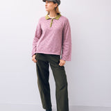 Happymess - Pullover aus Bio - Baumwolle • blush hearts - Pullover - ROSA ECK