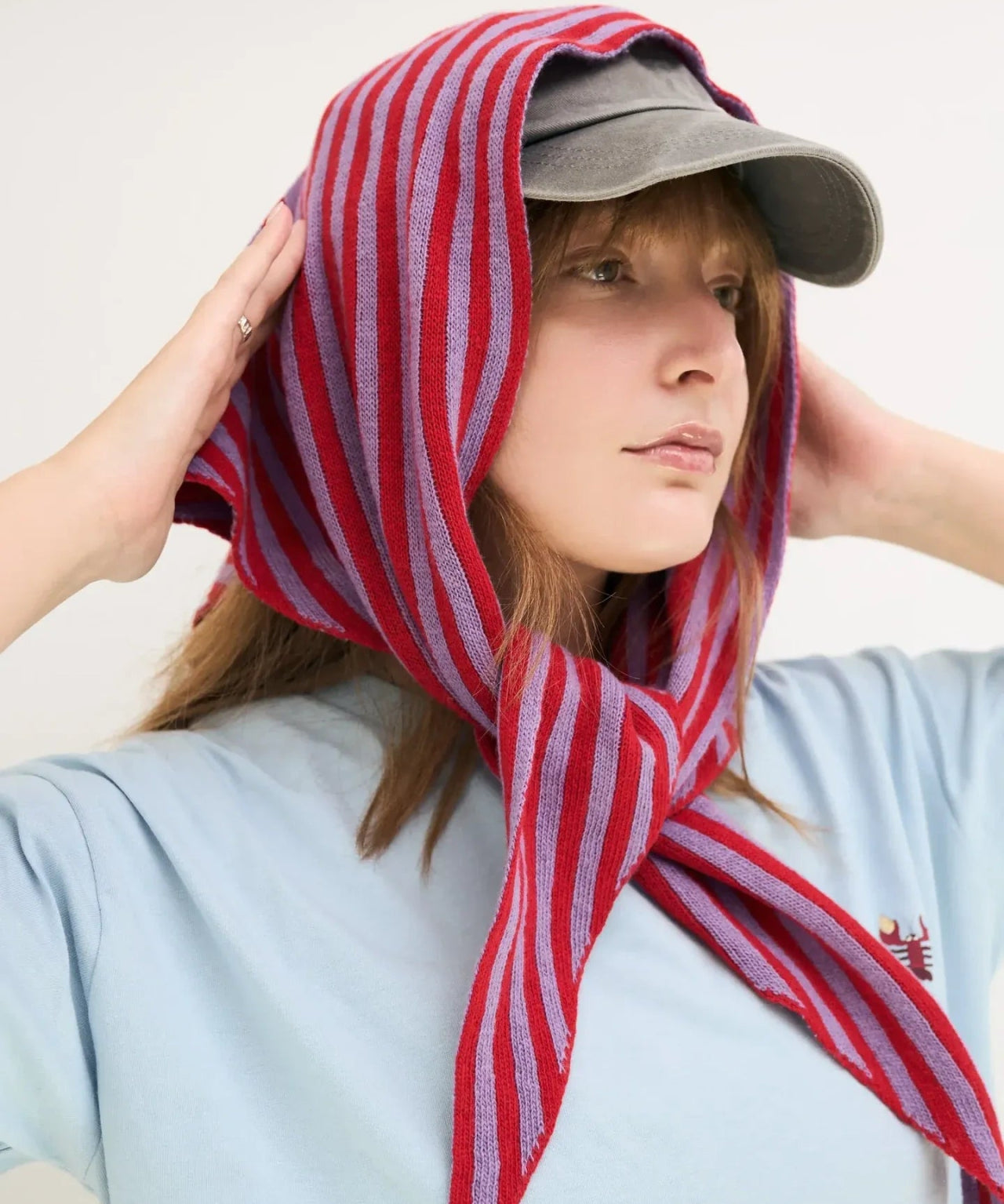 Happymess - Schal aus Merinowolle • Berry Bloom - Schal - ROSA ECK