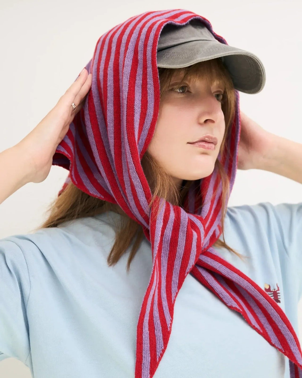 Happymess - Schal aus Merinowolle • Berry Bloom - Schal - ROSA ECK