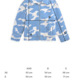 Happymess - Wolljacke aus Merinowolle • blue cow - Jacke - ROSA ECK