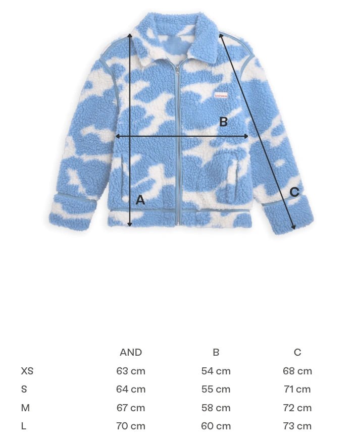 Happymess - Wolljacke aus Merinowolle • blue cow - Jacke - ROSA ECK