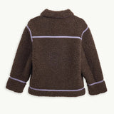 Happymess - Wolljacke aus Merinowolle • chocolate brown - Jacke - ROSA ECK