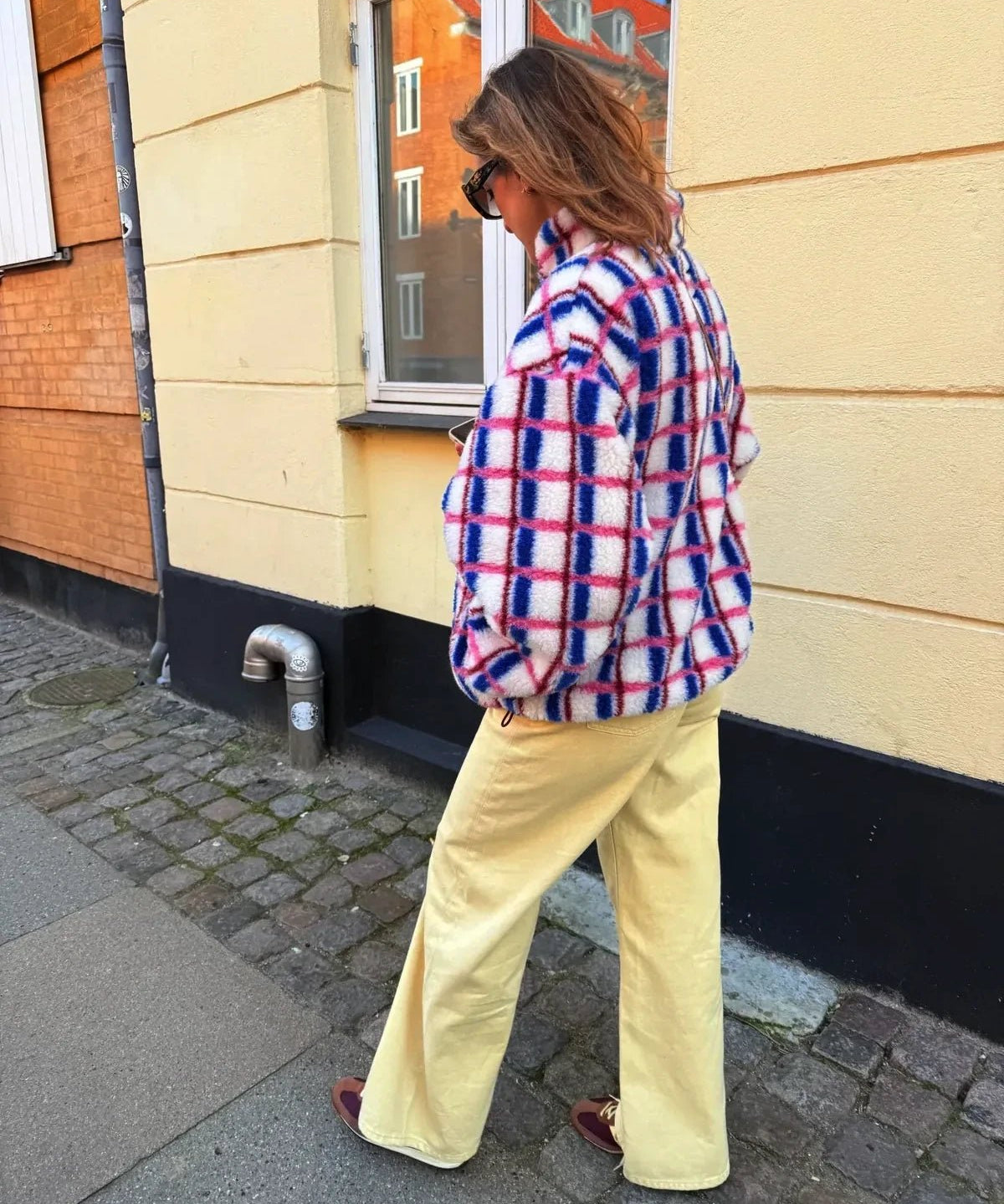 Happymess - Wolljacke mit Kängurutasche - Jacke - ROSA ECK