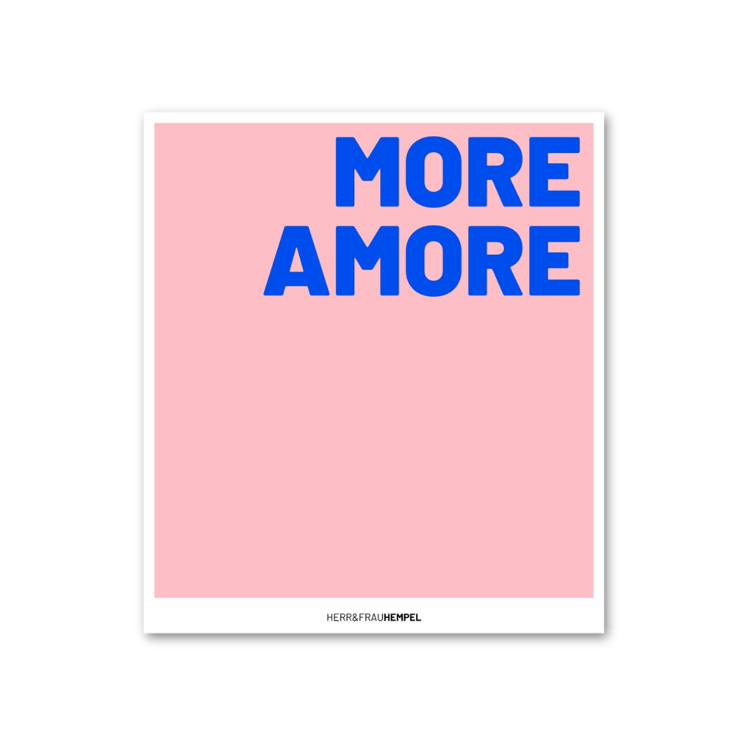 HERR&FRAUHEMPEL - MORE AMORE Schwammtuch - ROSA ECK