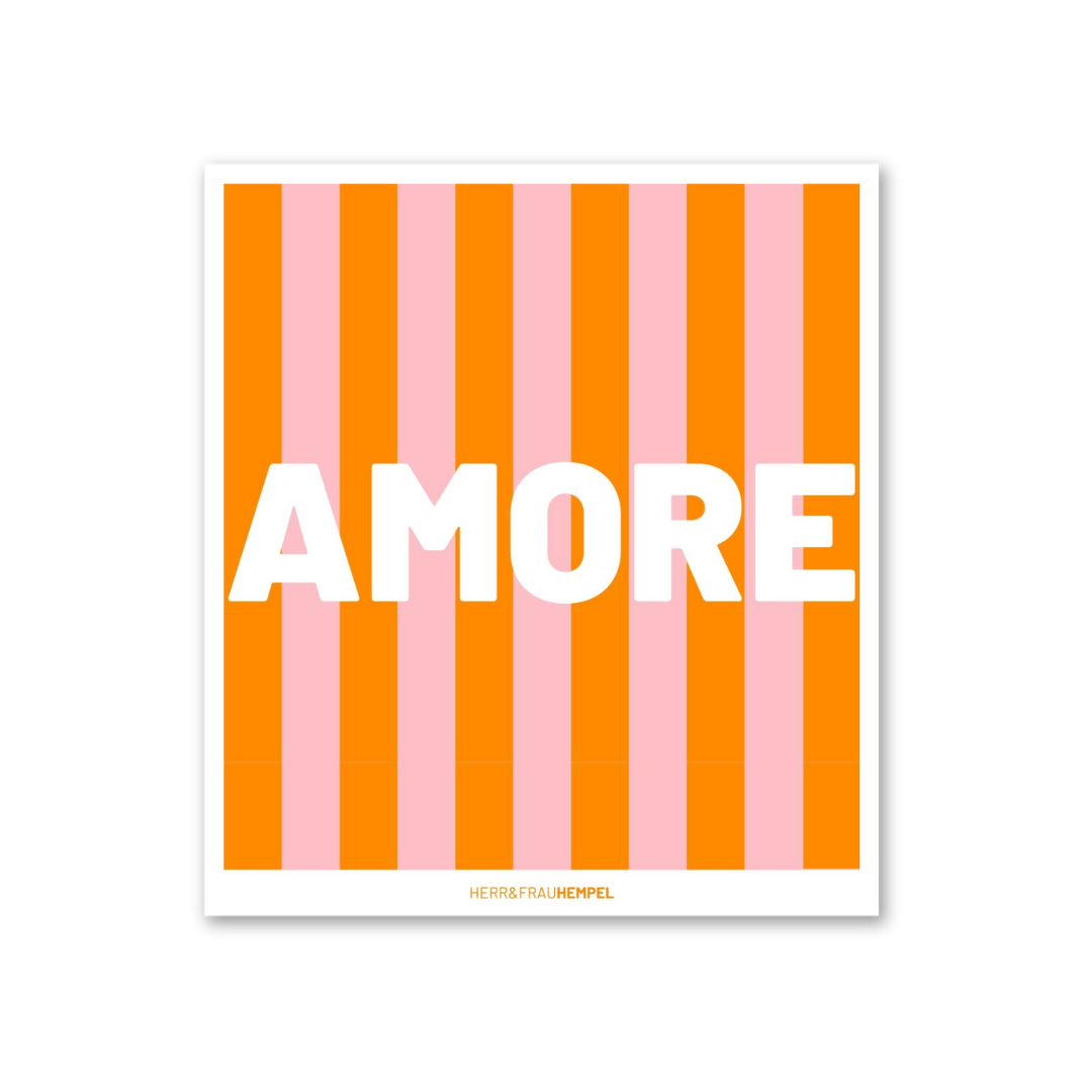 HERR&FRAUHEMPEL - MORE AMORE Schwammtuch - ROSA ECK