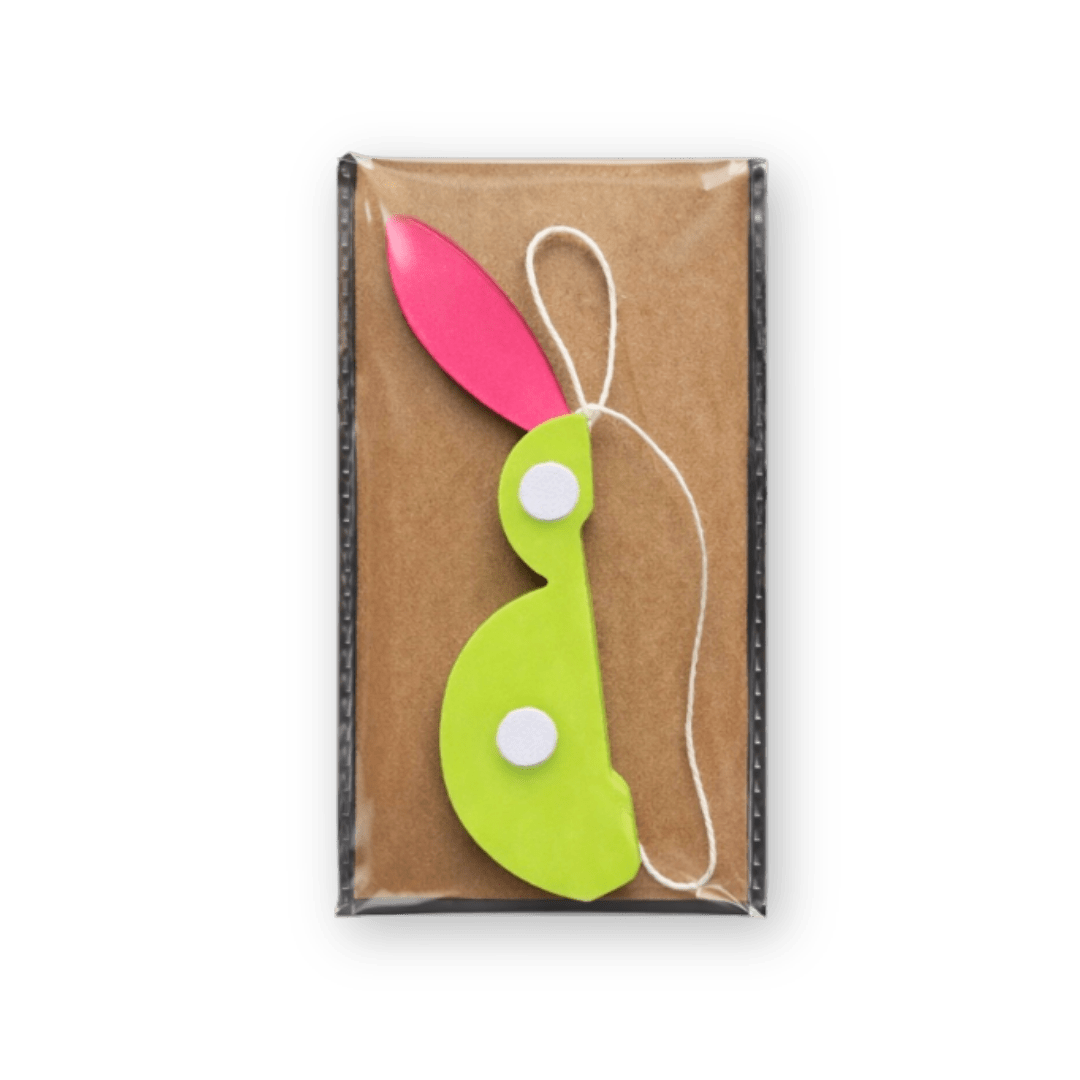 HERR&FRAUHEMPEL - Osterhase Papierdeko • Pink Orange - ROSA ECK