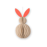 HERR&FRAUHEMPEL - Osterhase Papierdeko • Pink Orange - ROSA ECK