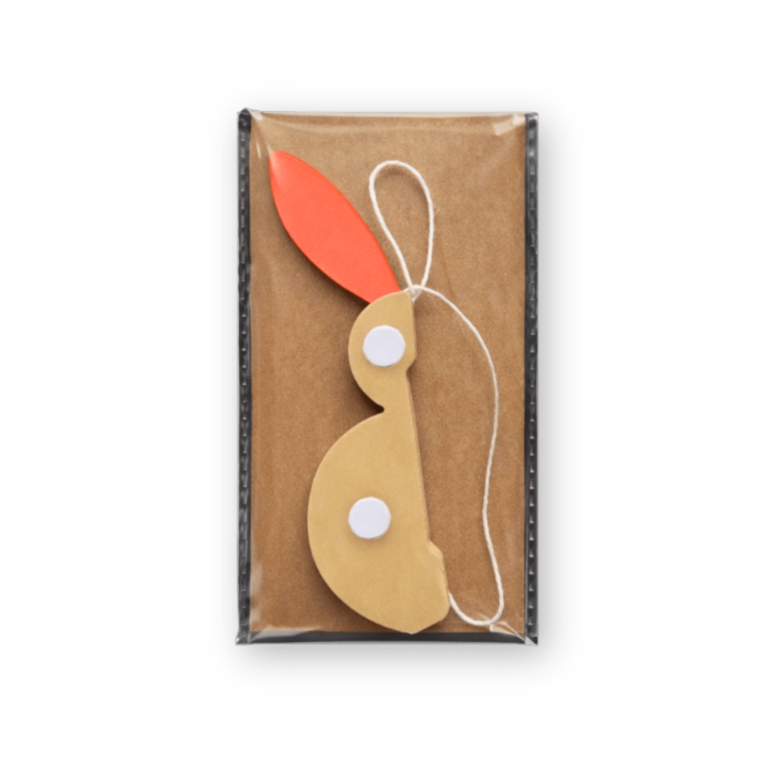 HERR&FRAUHEMPEL - Osterhase Papierdeko • Pink Orange - ROSA ECK