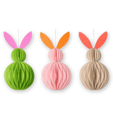 HERR&FRAUHEMPEL - Osterhase Papierdeko • Pink Orange - ROSA ECK