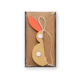 HERR&FRAUHEMPEL - Osterhase Papierdeko • Taupe Koralle - ROSA ECK