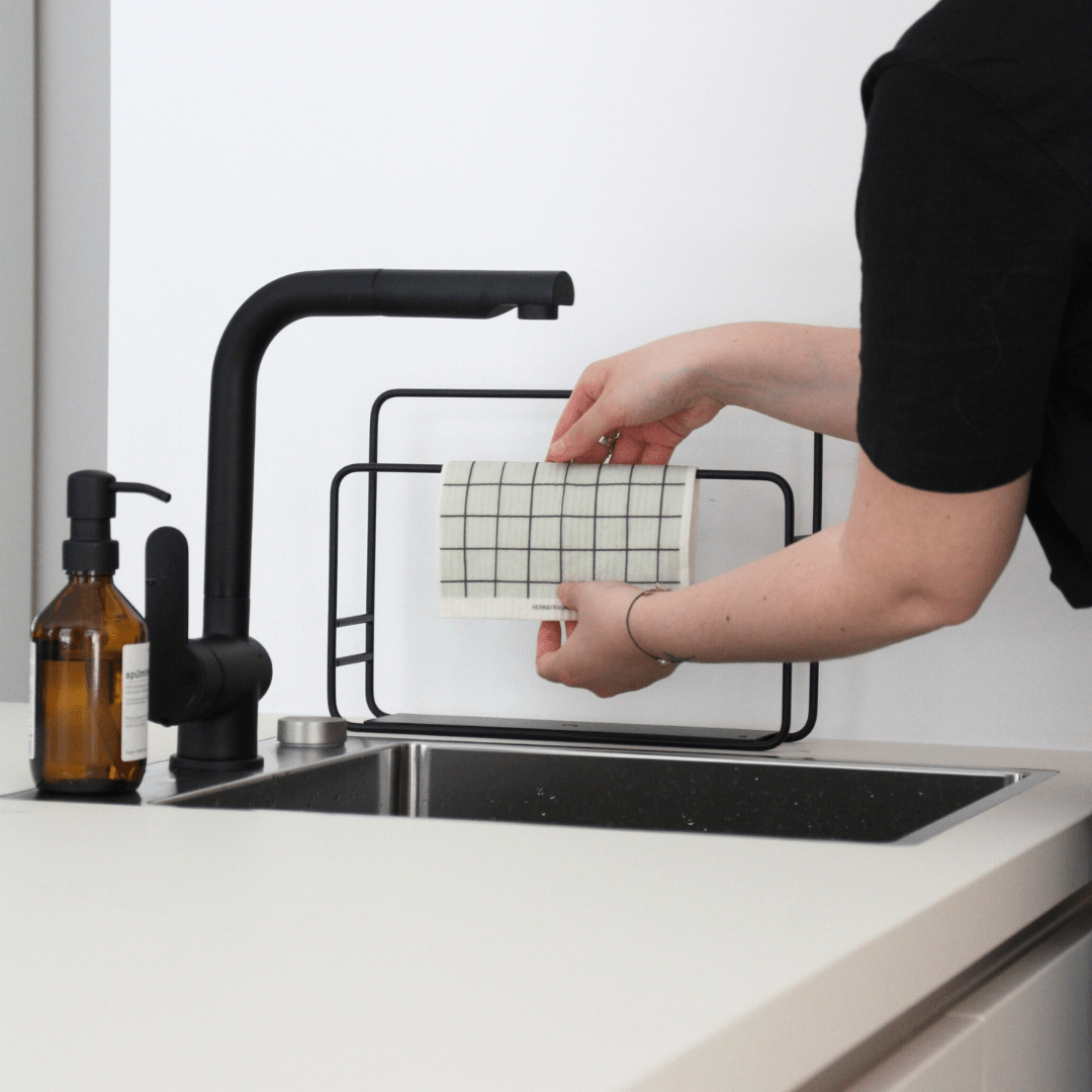 HERR&FRAUHEMPEL - REGENBOGEN Schwammtuch - ROSA ECK - , ,