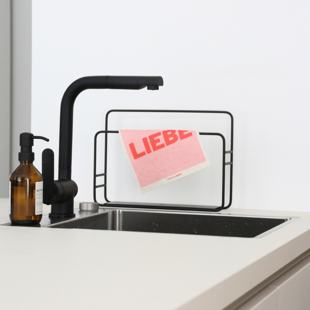 HERR&FRAUHEMPEL - Schwammtuch • Love - Schwammtuch - ROSA ECK