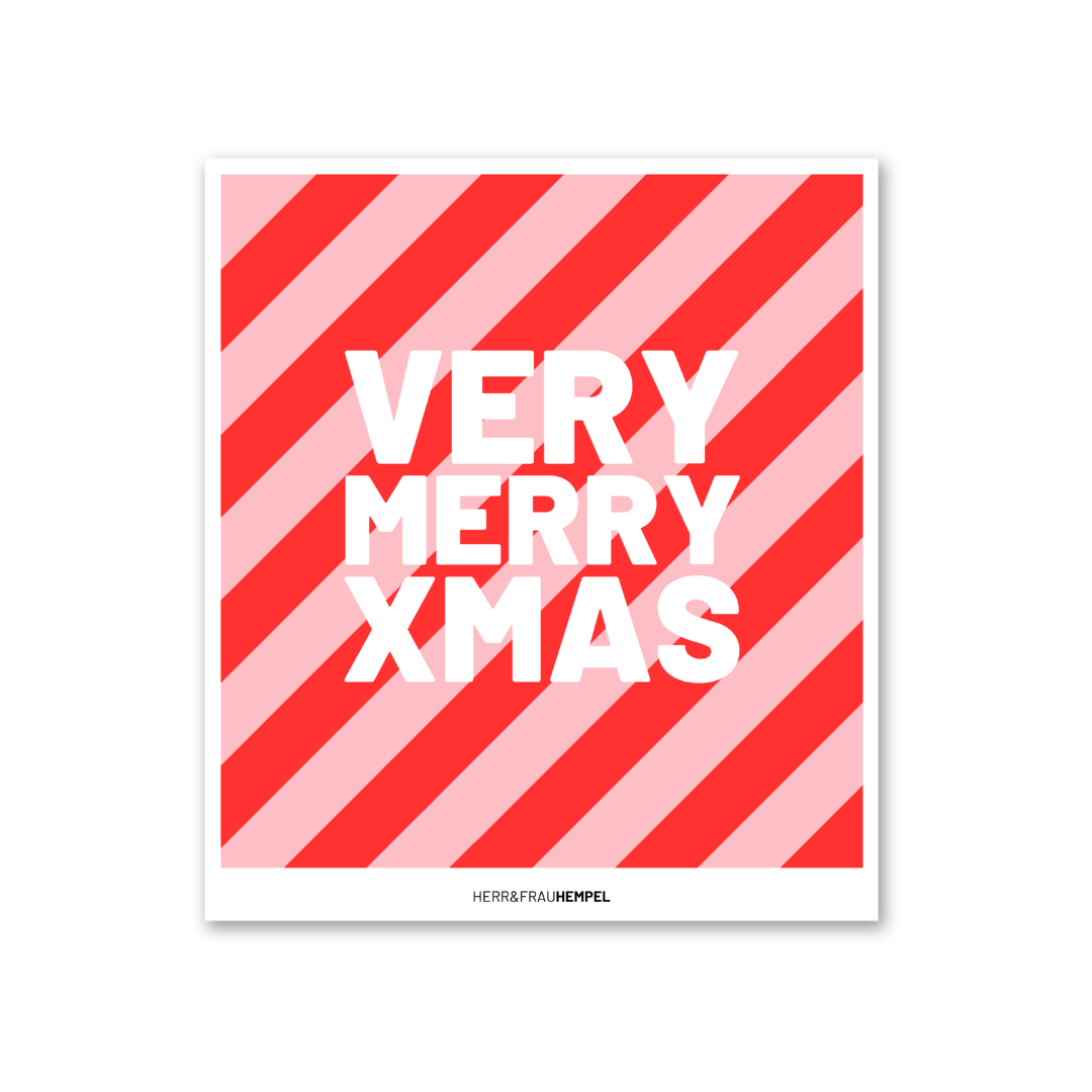 HERR&FRAUHEMPEL - Schwammtuch • Very Merry Xmas - Schwammtuch - ROSA ECK