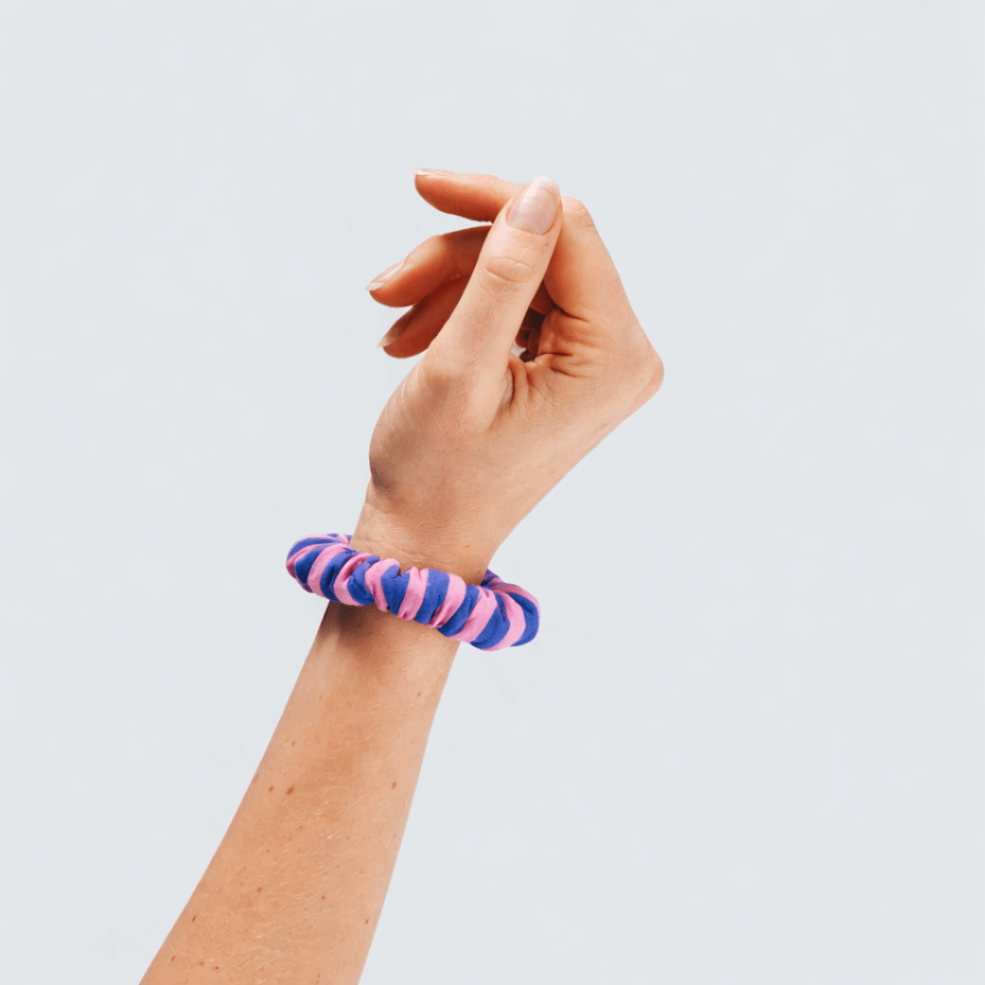 HERR&FRAUHEMPEL - SISI Haargummi • Blau Pink - ROSA ECK