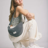 Hindbag - ANDREA Bananabag Jeans Grau - ROSA ECK - Denim gris, ,