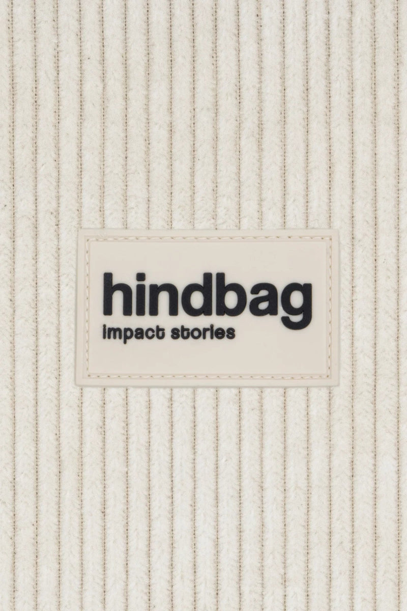 Hindbag - ANDREA Bananabag | Velours Cord Beige - ROSA ECK - Weiß, ,