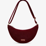 ANDREA Bauchtasche • Cord Bordeauxrot