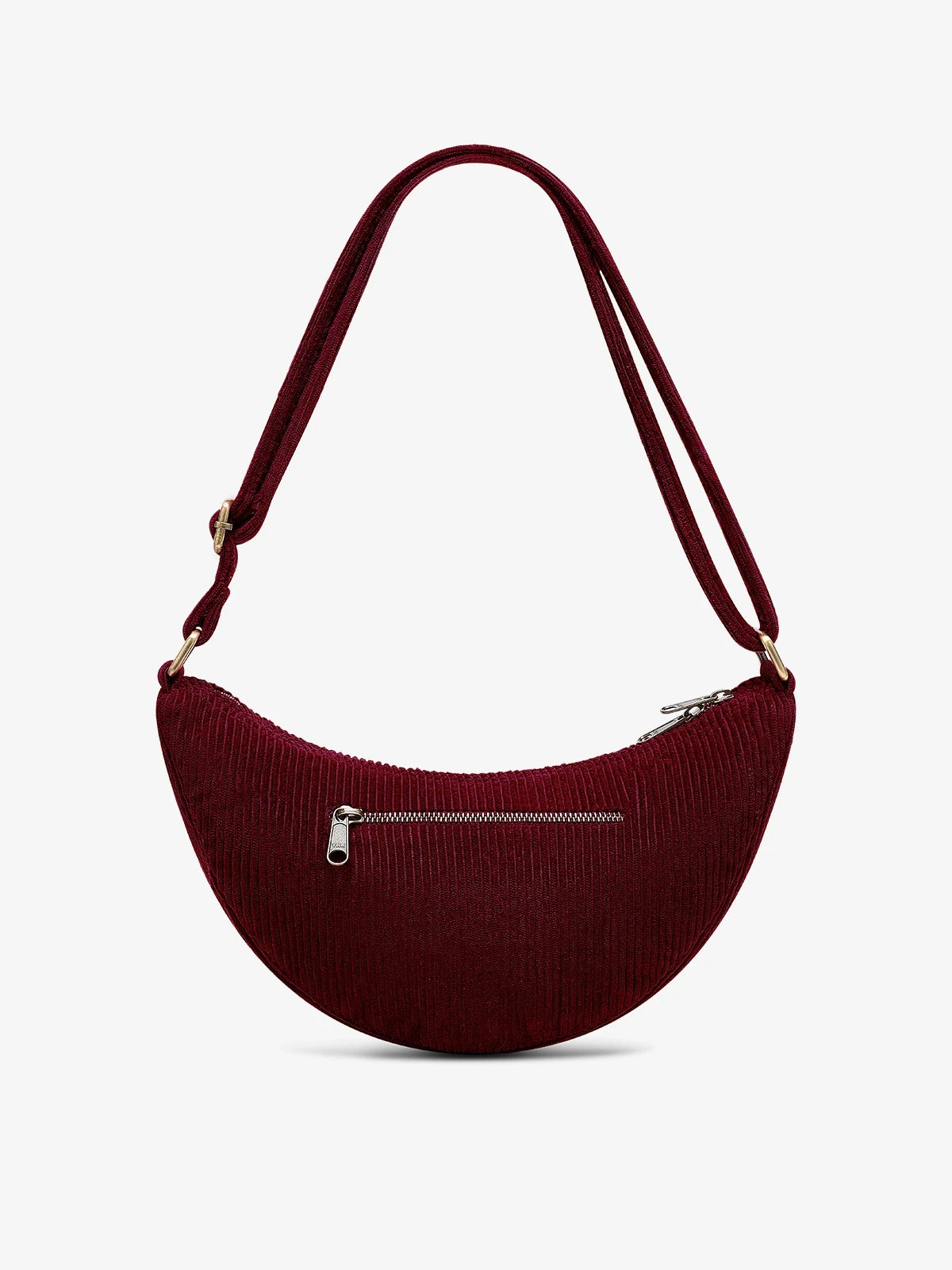 ANDREA Bauchtasche • Cord Bordeauxrot