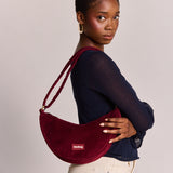 ANDREA Bauchtasche • Cord Bordeauxrot