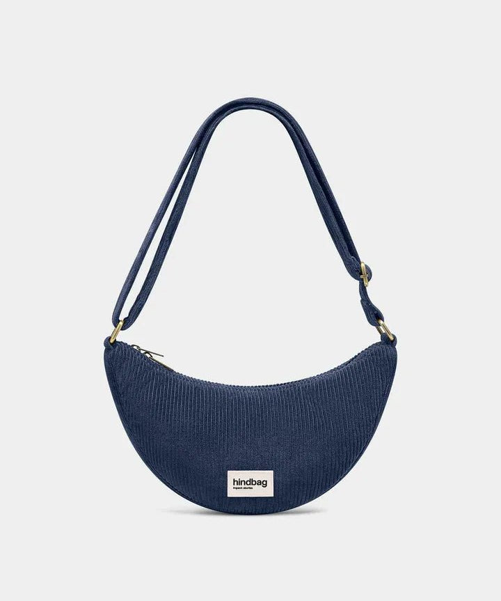 Hindbag - ANDREA Bauchtasche • Cord Marineblau - Umhängetasche - ROSA ECK
