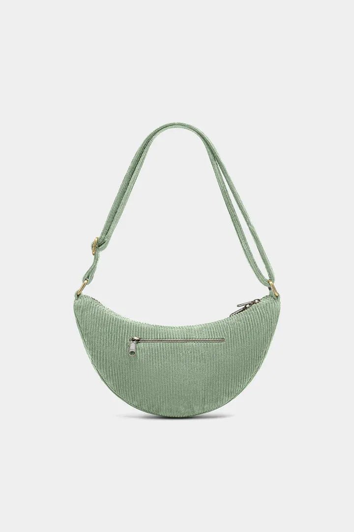 Hindbag - ANDREA Bauchtasche • Cord Mintgrün - Umhängetasche - ROSA ECK
