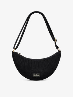 Hindbag - ANDREA Bauchtasche • Cord Schwarz - ROSA ECK