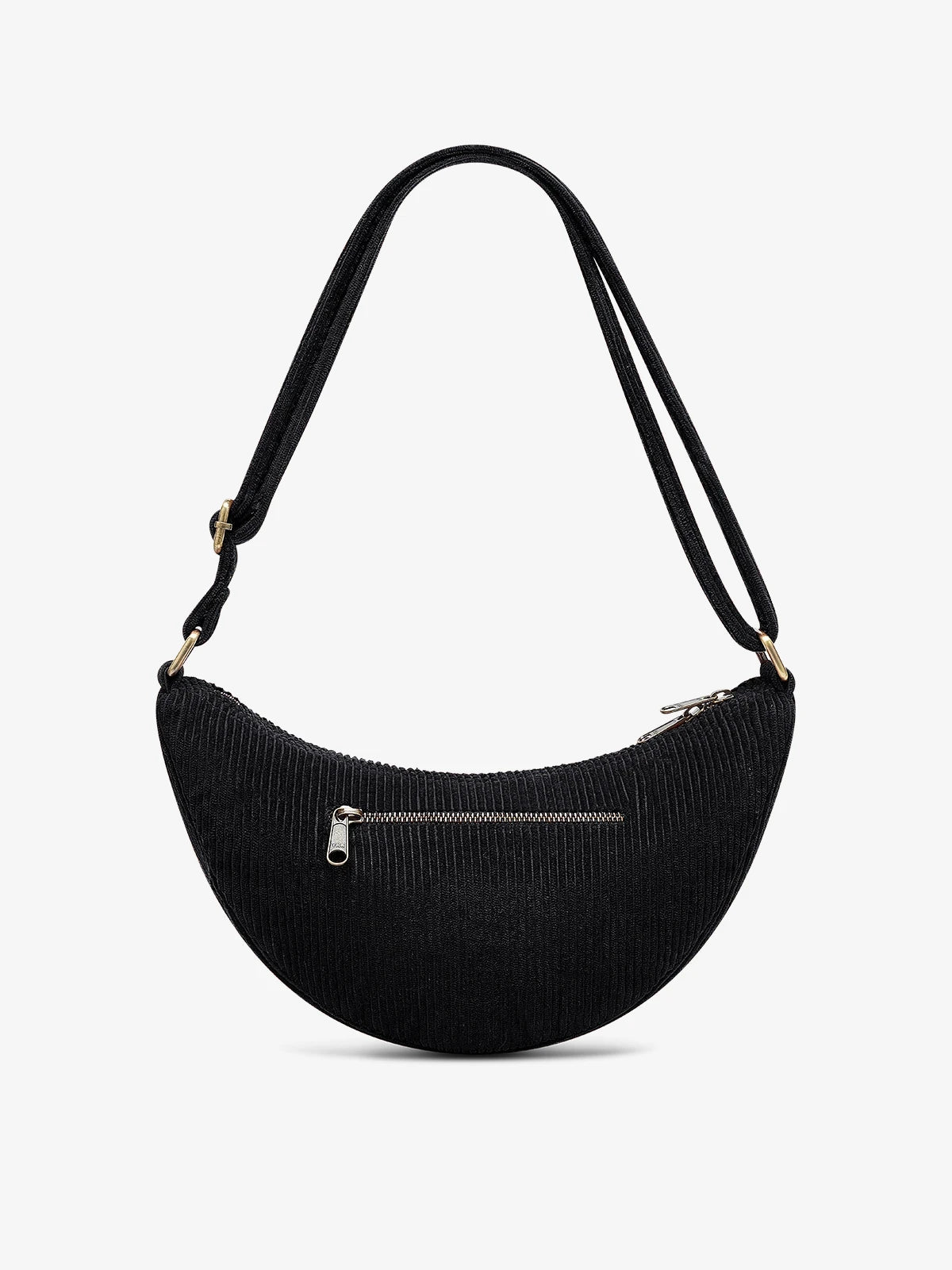 Hindbag - ANDREA Bauchtasche • Cord Schwarz - ROSA ECK