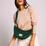 Hindbag - ANDREA Bauchtasche • Cord Tannengrün - Umhängetasche - ROSA ECK