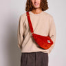 Hindbag - ANDREA Bauchtasche • Cord Ziegelrot - Umhängetasche - ROSA ECK