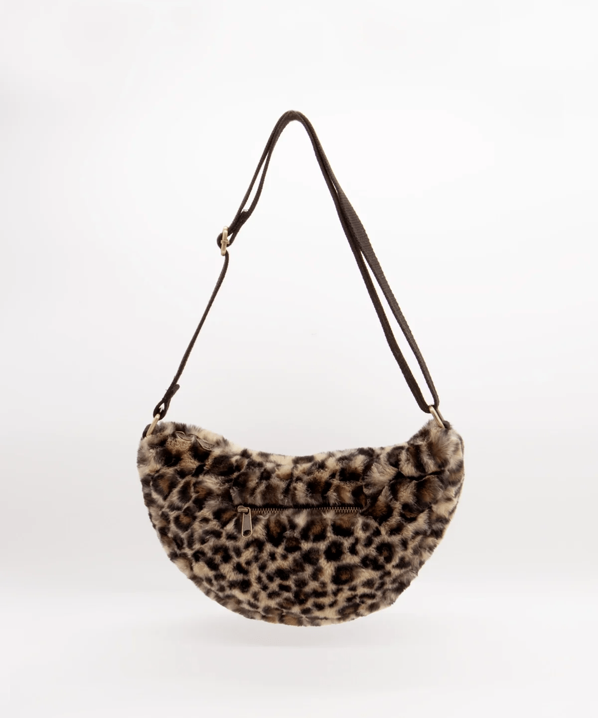 Hindbag - ANDREA Bauchtasche | Leopard Kunstpelz - ROSA ECK - , ,