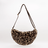 Hindbag - ANDREA Bauchtasche | Leopard Kunstpelz - ROSA ECK - , ,