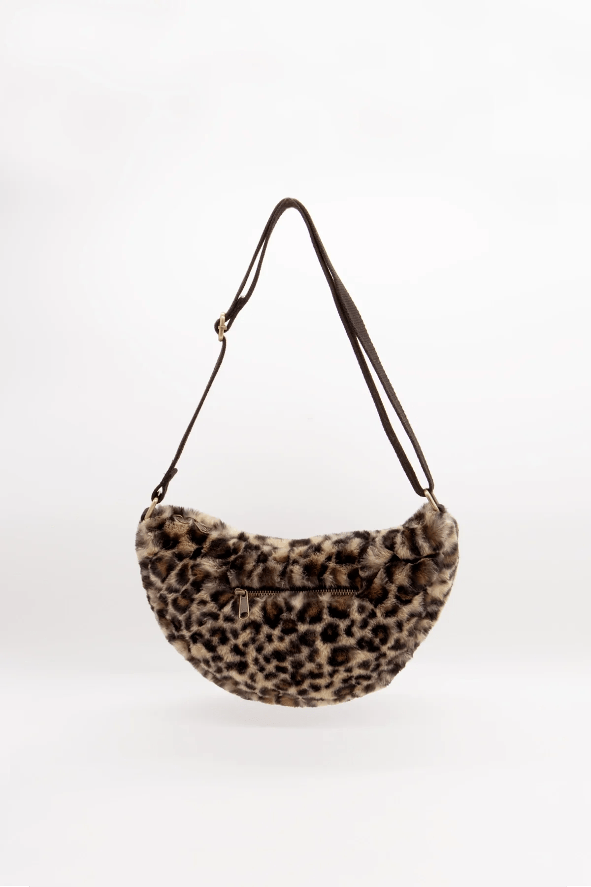 Hindbag - ANDREA Bauchtasche | Leopard Kunstpelz - ROSA ECK - , ,