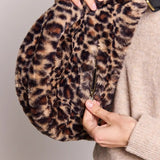 Hindbag - ANDREA Bauchtasche | Leopard Kunstpelz - ROSA ECK - , ,