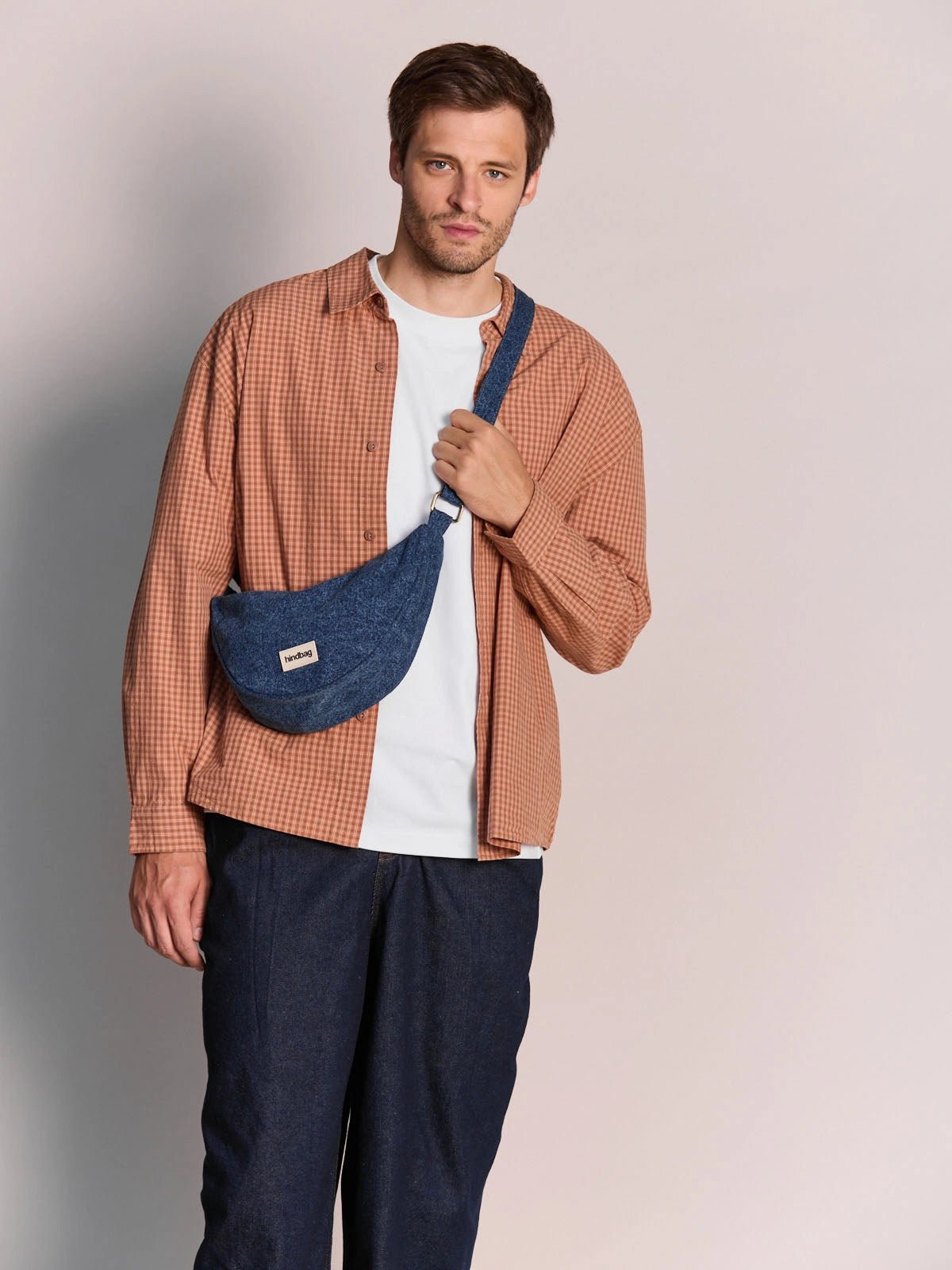Hindbag - ANDREA Umhängetasche • Denim Dunkelblau - ROSA ECK