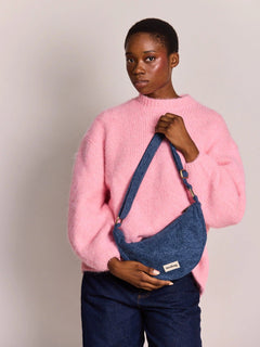 Hindbag - ANDREA Umhängetasche • Denim Dunkelblau - ROSA ECK